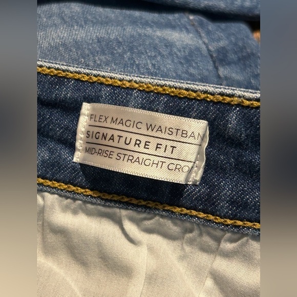 Lane Bryant Mid-Rise Straight crop denim Jeans womens Size 18 blue signature fit - Picture 8 of 16